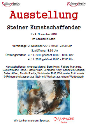 Kunstausstellung in Stein/AG